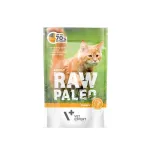 RAW PALEO suaugusių kačių su kalakutiena &scaron;lapias ėdalas - 100 g