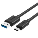 UNITEK Y-C474BK USB kabelis USB 3.2 Gen 1 (3.1 Gen 1) 1 m USB A USB C Juodas