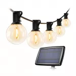 LEPRO PR440001-WW Solar Garden String Lights, 7.62 m, Twilight Sensor, 4 Modes