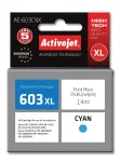 &bdquo;Activejet AE-603CNX&ldquo; ra&scaron;alas (pakeičia &bdquo;Epson 603XL T03A24&ldquo;; &bdquo;Supreme&ldquo;; 14 ml; žydras)