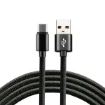&bdquo;everActive&ldquo; USB-C laidas 1 m &ndash; juodas, pintas, greito įkrovimo, 3A &ndash; CBB-1CB