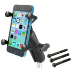 RAM Mounts X-Grip telefono laikiklis su motociklo vairo spaustuku