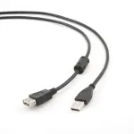 Gembird 1,8 m USB 2.0 A M/FM USB kabelis USB A, juodas