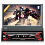 Audiocore AC9100 automobilio radijo imtuvas, skaitmeninis, juodas, raudonas