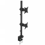 &bdquo;Techly ICA-LCD-350-D&ldquo; monitoriaus laikiklis / stovas, 68,6 cm (27 colio), stalas, juodas