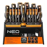 NEO TOOLS screwdriver and bit set, 37 pcs