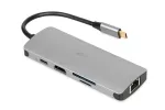 iBox IUH3RJ4K interface hub USB Type-C 5000 Mbit/s Silver