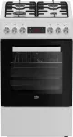 Beko FSE52323DWD viryklė Laisvai pastatoma viryklė Elektrinė dujinė balta