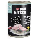 PAN MIĘSKO Vi&scaron;tiena su menke - &scaron;lapias kačių ėdalas - 400 g