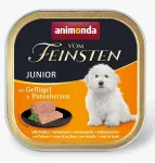ANIMONDA Vom Feinsten Junior pauk&scaron;tienos ir kalakutienos &scaron;irdies &scaron;lapias &scaron;unų ėdalas - 150 g
