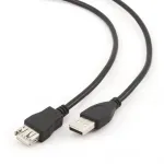 Gembird USB 2.0 A M/FM USB kabelis, 3 m, juodas