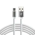 &bdquo;everActive&ldquo; USB-C laidas 1 m &ndash; baltas, silikoninis, greito įkrovimo, 3A &ndash; CBS-1CW