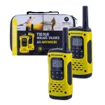 MOTOROLA RADIOTELEFON T92 H2O racija 16 kanalų 2 vnt. Juoda, geltona
