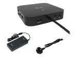 I-TEC USB-C dviejų ekranų prijungimo stotelė