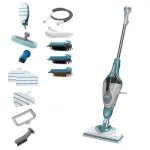 &bdquo;Black & Decker BHSM1610DSM&ldquo; ne&scaron;iojamas garinis valytuvas, 0,5 l, 1600 W, vandens spalvos, balta