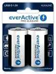 &Scaron;arminės baterijos &bdquo;everActive Pro Alkaline LR20 D&ldquo; &ndash; 2 vnt. lizdinėje pakuotėje