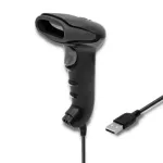 Qoltec 50866 lazerinis brūk&scaron;ninių kodų skaitytuvas 1D | CCD | USB | Juodas