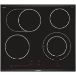 &bdquo;Bosch Serie 8 PKN675DP1D&ldquo; kaitlentė Juoda, Nerūdijančio plieno Įmontuojama Keramika 4 zona(-os)