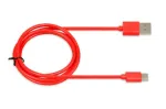 Kabelis i-BOX USB 2.0 C tipo, 2A 1M raudonas