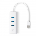TP-Link UE330 ne&scaron;iojamojo kompiuterio prijungimo stotelė / prievadų replikatorius Laidinis USB 3.2 Gen 1 (3.1 Gen 1) A tipo, baltas