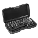 NEO TOOLS screwdriver bit set with holder, 38 pcs