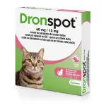 VETOQUINOL Dronspot (2,5-5kg) - deworming drops for cats - 2x0,7ml