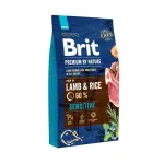 BRIT Premium by Nature Adult Sensitive Lamb and Rice - sausas &scaron;unų ėdalas - 8 kg