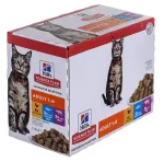 HILL'S Feline Adult Multipack Classic - sausas ėdalas katėms 12 x 85 g