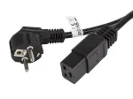 Cable power CEE 7/7 - IEC 320 C19 16A VDE 1.8M black