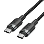 &bdquo;Vention&ldquo; USB-C&ndash;C laidas, pintas, 3A, 480 Mbps, 60 W, 2 m, juodas
