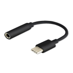 SAVIO USB 3.1 C (M) &ndash; 3,5 mm lizdas (F) garso adapteris, juodas AK-35/B