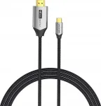USB-C kabelis su HDMI ventiliacija 4K@60Hz su 2m sparta