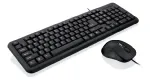 &bdquo;iBox OFFICE KIT II&ldquo; klaviatūra, komplekte pelė, USB, QWERTY, anglų, juoda