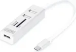 DIGITUS HUB/Hub 3-port OTG USB Type C SD/Micro SD card reader USB 2.0