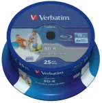 BD-R SL Datalife Discs 25GB* 6x Wide Inkjet Printable (cake 25)