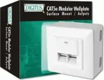 DIGITUS surface-mounted socket 2x RJ45 shielded category 5e