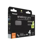 Įkraunamos baterijos PANASONIC ENELOOP PRO AAA 930 mAh 4 vnt. + dėklas (BK-4HCDE/4CP+DĖKLAS)