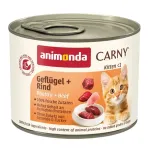 ANIMONDA Carny Kitten pauk&scaron;tienos ir jautienos &scaron;lapias kačių ėdalas - 200 g