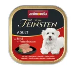 ANIMONDA Vom Feinsten suaugusių &scaron;unų ėdalas su jautiena ir kalakutienos &scaron;irdimis, 150 g