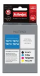 &bdquo;Activejet AEB-715N&ldquo; ra&scaron;alas (pakeičia &bdquo;Epson T0715&ldquo;; &bdquo;Supreme&ldquo;; 4 x 15 ml; juoda, rausvai raudona, žydra, geltona)
