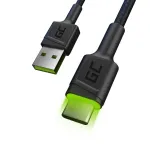 &bdquo;Green Cell&ldquo; KABGC06 USB kabelis 1,2 m USB A USB C juodas