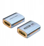 Złączka HDMI-HDMI ventiliacija 8K@60Hz aliuminis