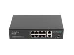 Lanberg Switch PoE+ Rack 10"/19"  RSFE-8P-2GE-120