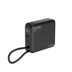 Gembird PB10-WPC15-LCD-01 Fast charging power bank with wireless charger, 20W, 10000 mAh, black