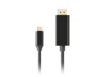 Lanberg CA-CMDP-10CU-0010-BK vaizdo kabelio adapteris 1 m USB Type-C DisplayPort juodas