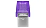 &bdquo;Kingston Technology DataTraveler&ldquo; 64 GB &bdquo;microDuo 3C&ldquo; su dviem USB-A ir USB-C jungtimis, 200 MB/s