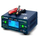 Microprocessor-controlled car battery charger 6/8/12/14/16/24V 6-24 10A W14019 WUBER