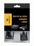 &bdquo;Gembird A-DVID-VGAF-01&ldquo; vaizdo kabelio adapteris 0,2 m DVI-D VGA (D-Sub) juodas