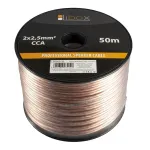 Libox Kabel głośnikowy 2x2,50mm LB0009-50 garso kabelis 50 m skaidrus