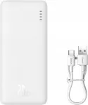 &bdquo;Baseus Airpow&ldquo; ličio polimerų i&scaron;orinė baterija, 10000 mAh, 20 W, balta